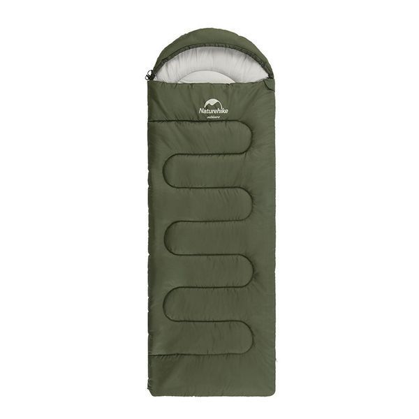 Спальный мешок с капюшоном Naturehike Y150L NH21MSD08 правый (Темно-зеленый)