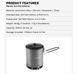 Котелок туристический Fire Maple Petrel Ultralight Pot G3 (600 мл) с теплообменным элементом