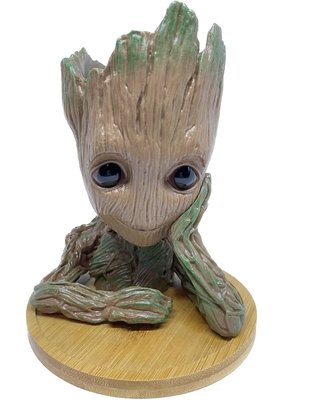 Горшочек для цветов и канцелярии Грут Groot G1 + круглая подставка