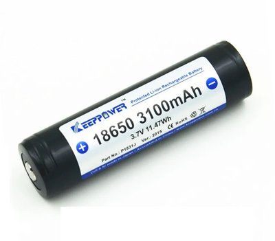 Акумулятор Keeppower Panasonic Li-ion 18650 3100mAh з захистом