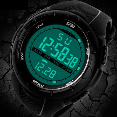 Водонепроникний чоловічий годинник Skmei 1025 чорний