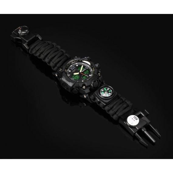Чоловічий наручний годинник Besta Life Pro з компасом (Чорний)