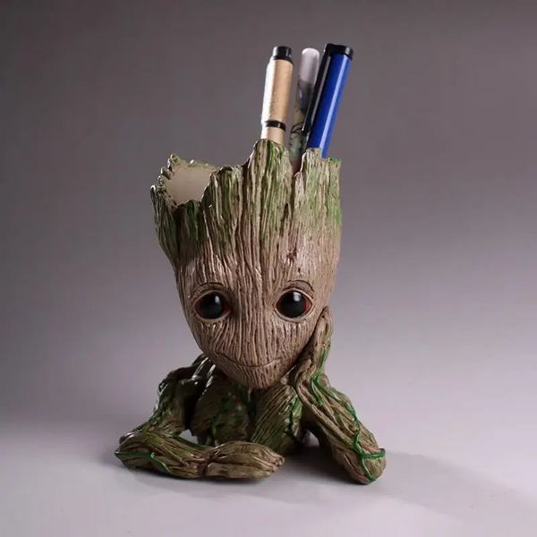 Горшочек для цветов и канцелярии Грут Groot G1 + круглая подставка