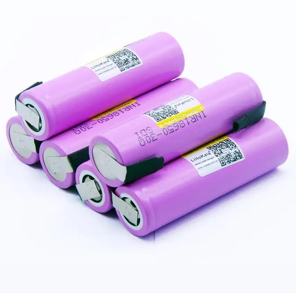 Акумулятор високострумовий LiitoKala Li-ion 18650 3000mAh 3,7V (INR18650-30Q) 20A Бузковий
