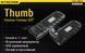 Ліхтар багатофункціональний Nitecore THUMB LEO 1LED+UV LED 45 лм USB-C (3 режими)