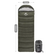 Туристический спальный мешок Naturehike U350S (до -3C) правосторонний (R) Зеленый