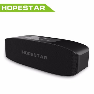 Портативна вологозахищена стерео колонка Hopestar H11 (Bluetooth, MP3, FM, AUX, Mic) Чорний