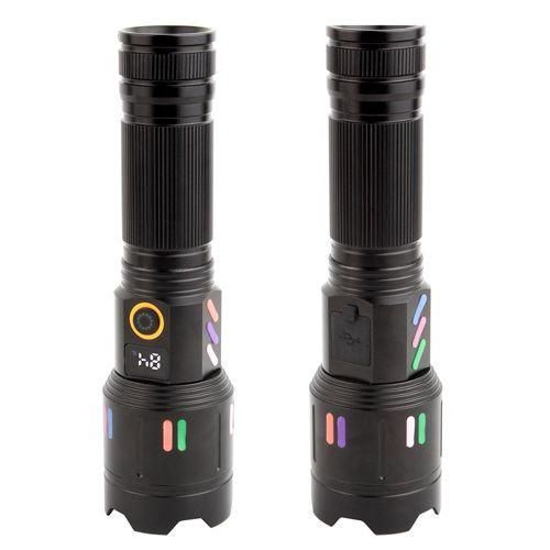 Ручний ліхтар PLD-X83-TG zoom + LCD + Type-C + PowerBank + 1х26650 (18650) 5 режимів