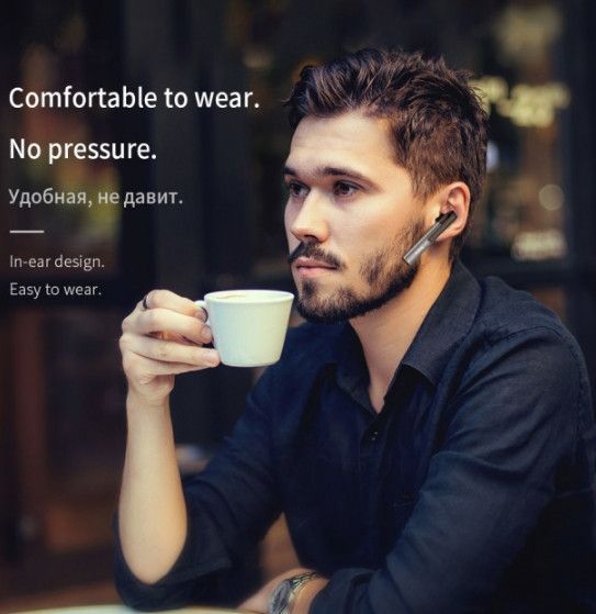 Беспроводная Bluetooth гарнитура Hoco E21 Grey