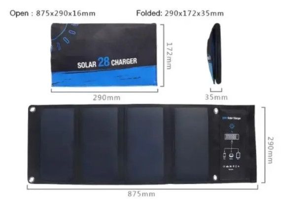 Солнечная панель Solar panel 28W B428