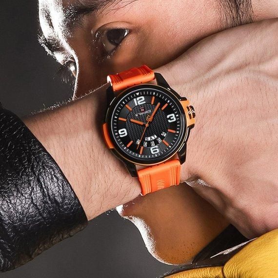 Годинник чоловічий наручний Naviforce Young Orange