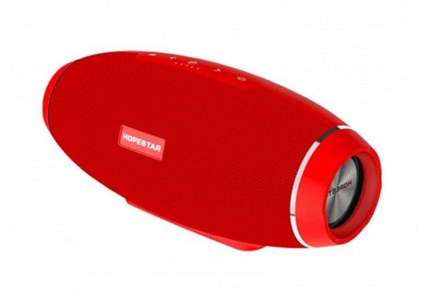 Беспроводная Bluetooth колонка mini speaker Hopestar H20 power bank Красный