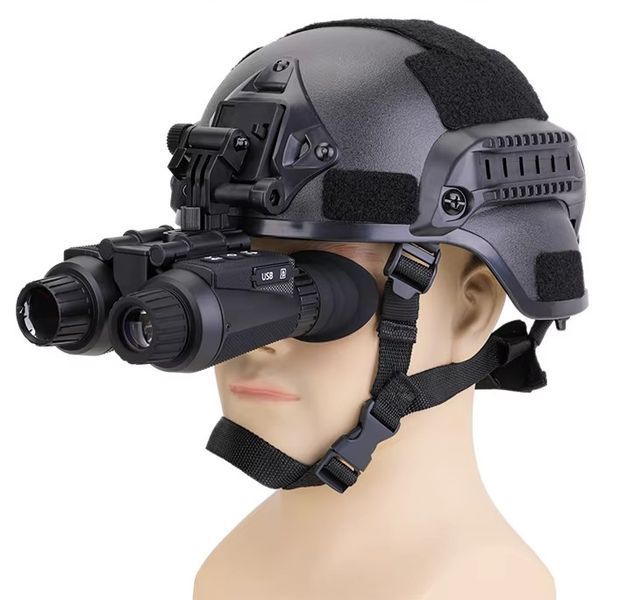 Бінокуляри нічного бачення NV8300 HD 4K (до 500м) + шолом (ABS пластик) + кріплення FMA L4G24 + карта 64Гб
