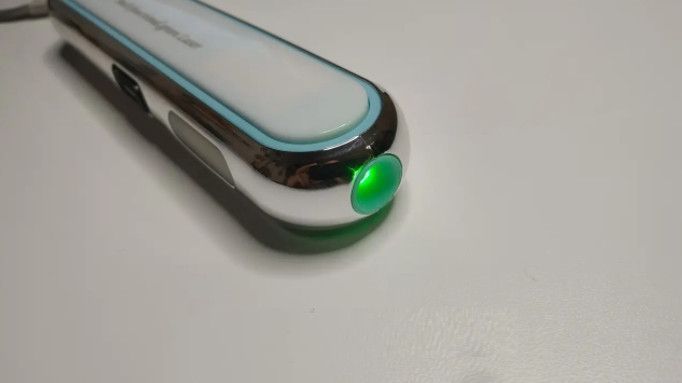 Ліхтар лазер 1913+COB (зелений промінь) microUSB (2 режими)