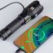 Ручний ліхтар PLD-X83-TG zoom + LCD + Type-C + PowerBank + 1х26650 (18650) 5 режимів