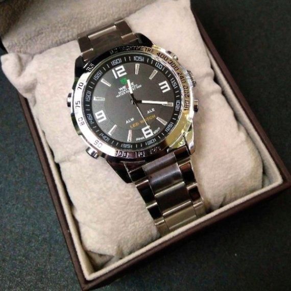 Годинник чоловічий наручний Weide Standart Silver