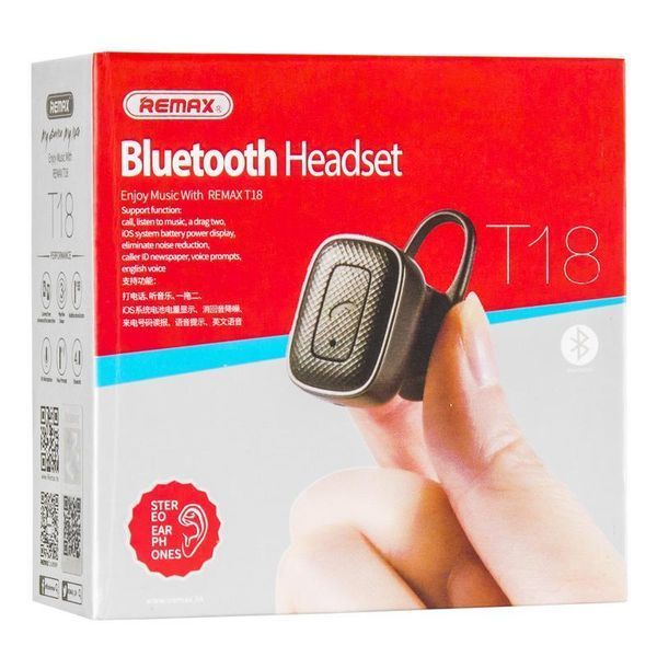 Bluetooth гарнітура Remax RB-T18 black