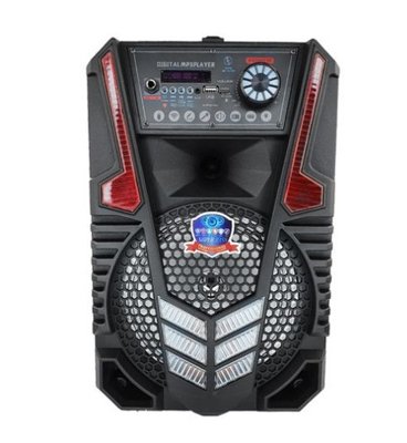 Колонка Big LT-818 bluetooth + микроон (245х220х385) USB/MO3/FM/TWS black