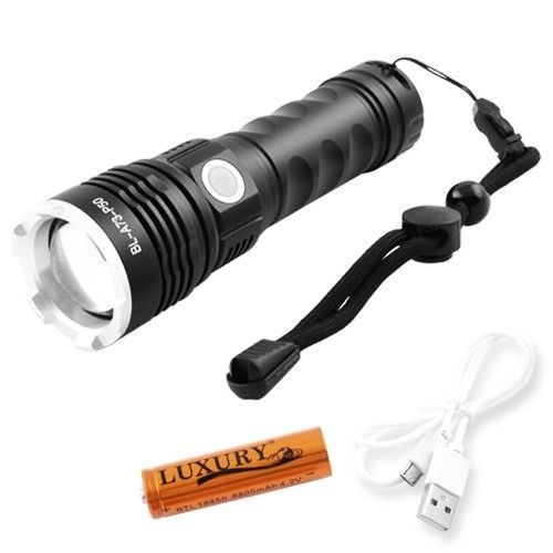 Ліхтар ручний BL-A73-P50 zoom + microUSB 18650 (3 режими)