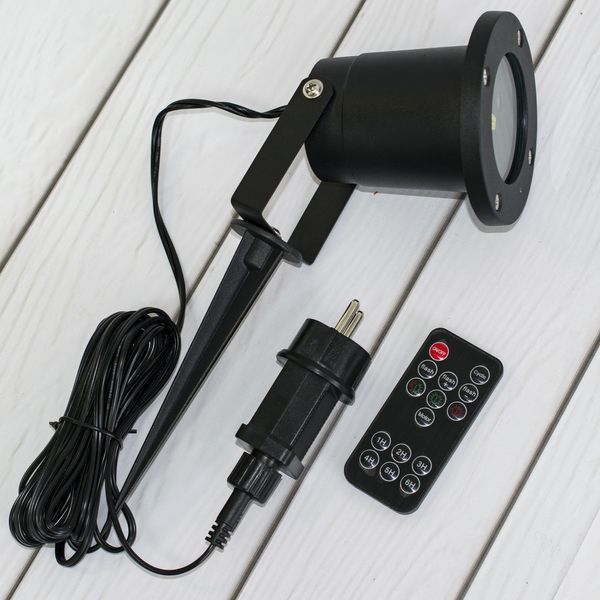 Вуличний лазерний прожектор проектор Waterproof Зоряне небо з пультом (Червоний і зелений кольори)