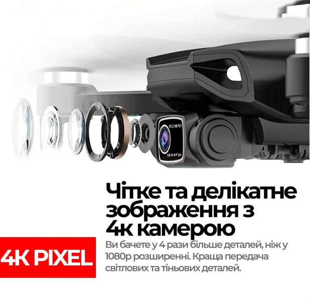 Квадрокоптер с камерой Lyzrc L900 Pro Max 4K HD GPS FPV (до 1200м) 28 мин полета + посадка в вместо взлета