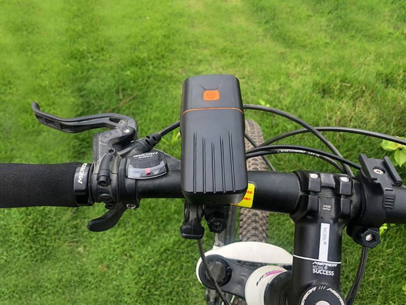 Велоліхтар + габарит QX-T3206 (2xXML-T6 + габарит-6SMD) + PowerBank + microUSB (3 режими та 4 режими)